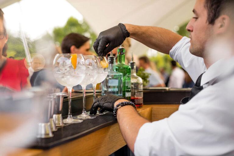 bedrijfsfeest in de tuin van De Montil