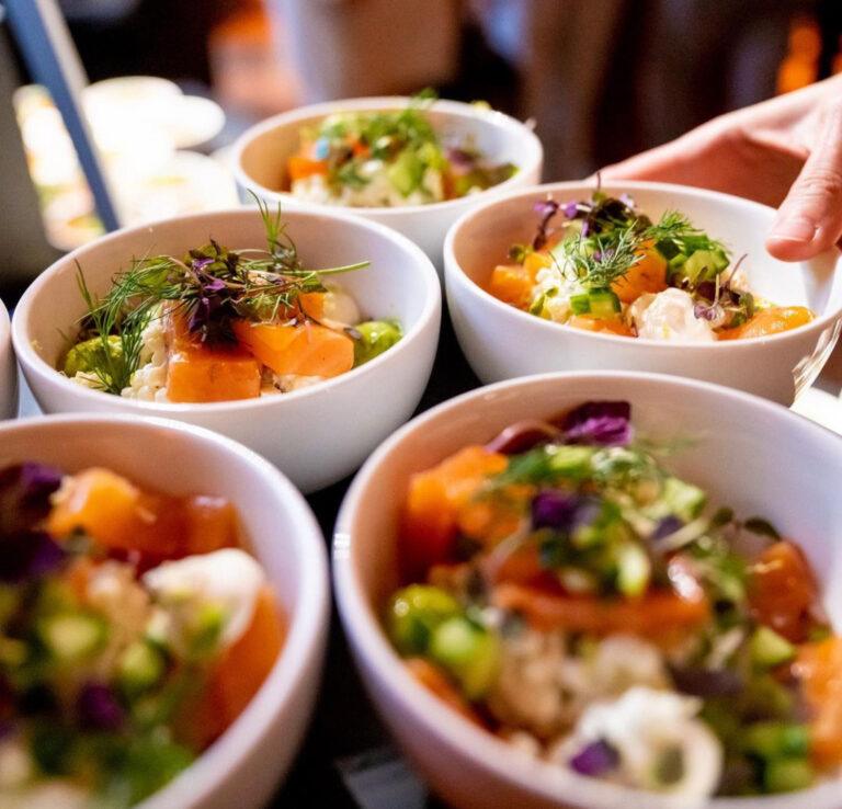 In-house catering voor een bedrijfsfeest bij De Montil